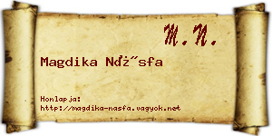 Magdika Násfa névjegykártya